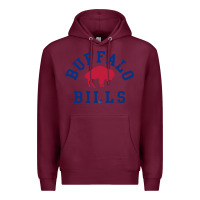 Burgundy vintage distressed bills Premium Hoodie - artisFamous