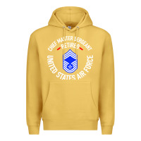 Antique Gold chief master sergeant retired Premium Hoodie - artisFamous