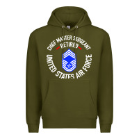 Army Green chief master sergeant retired Premium Hoodie - artisFamous