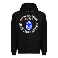 Black chief master sergeant retired Premium Hoodie - artisFamous