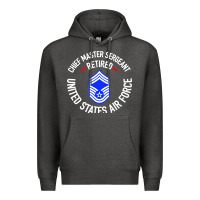 Charcoal Heather chief master sergeant retired Premium Hoodie - artisFamous