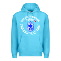 Ocean Blue chief master sergeant retired Premium Hoodie - artisFamous