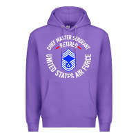 Purple chief master sergeant retired Premium Hoodie - artisFamous