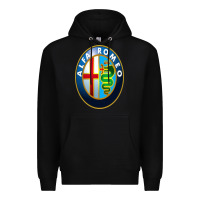 Black alfa racing big merch Premium Hoodie - artisFamous