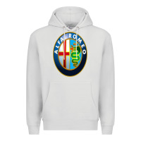 Dove Grey alfa racing big merch Premium Hoodie - artisFamous
