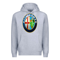 Heather Grey alfa racing big merch Premium Hoodie - artisFamous