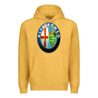 Mustard alfa racing big merch Premium Hoodie - artisFamous