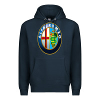 Navy alfa racing big merch Premium Hoodie - artisFamous