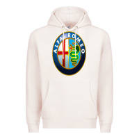 Pale Pink alfa racing big merch Premium Hoodie - artisFamous