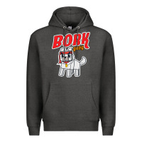 Charcoal Heather bork  gang Premium Hoodie - artisFamous