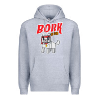 Heather Grey bork  gang Premium Hoodie - artisFamous