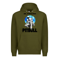 Army Green merch mr worldwide pit bull Premium Hoodie - artisFamous