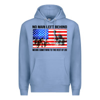 Colony Blue no man left behind means something to the rest of us Premium Hoodie - artisFamous