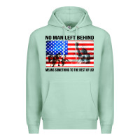 Seafoam no man left behind means something to the rest of us Premium Hoodie - artisFamous