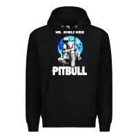 Black merch mr worldwide pit bull Premium Hoodie - artisFamous