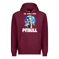 Burgundy merch mr worldwide pit bull Premium Hoodie - artisFamous