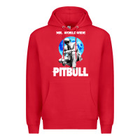 Red merch mr worldwide pit bull Premium Hoodie - artisFamous
