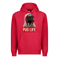 Cardinal pug life Premium Hoodie - artisFamous