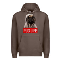 Coffee pug life Premium Hoodie - artisFamous