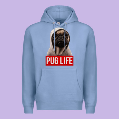 Pug Life Premium Hoodie Designed By Artisfamous