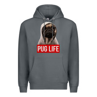 Rock pug life Premium Hoodie - artisFamous