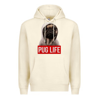 Sandshell pug life Premium Hoodie - artisFamous