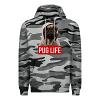 Slate Camo pug life Premium Hoodie - artisFamous