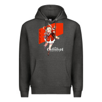 Charcoal Heather Genshin Impact Klee Premium Hoodie - artisFamous