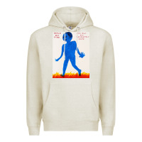 Oatmeal Heather walk davids on fire Premium Hoodie - artisFamous