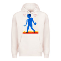 Pale Pink walk davids on fire Premium Hoodie - artisFamous
