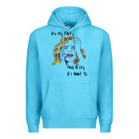 Ocean Blue It's My Party And I'll Cry If I Want To happy christmas Premium Hoodie - artisFamous
