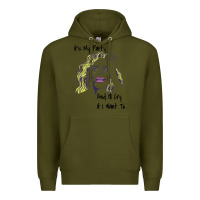 Army Green It's My Party And I'll Cry If I Want To happy christmas Premium Hoodie - artisFamous