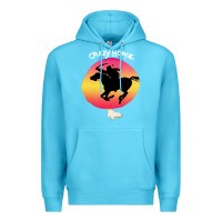 Ocean Blue neil crazy horse Premium Hoodie - artisFamous