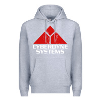 Heather Grey cyber dyne systems Premium Hoodie - artisFamous