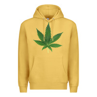 Antique Gold Weed leaf Premium Hoodie - artisFamous