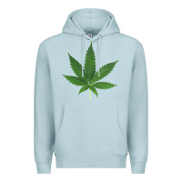 Blue Mist Weed leaf Premium Hoodie - artisFamous