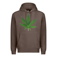Coffee Weed leaf Premium Hoodie - artisFamous
