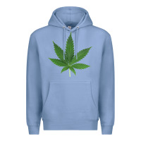 Colony Blue Weed leaf Premium Hoodie - artisFamous