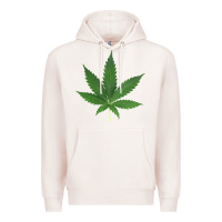 Pale Pink Weed leaf Premium Hoodie - artisFamous