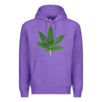 Purple Weed leaf Premium Hoodie - artisFamous