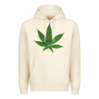 Sandshell Weed leaf Premium Hoodie - artisFamous