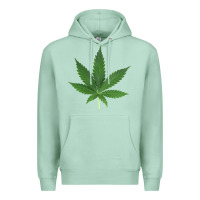 Seafoam Weed leaf Premium Hoodie - artisFamous