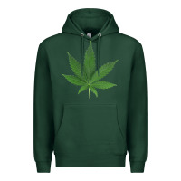Sports Green Weed leaf Premium Hoodie - artisFamous