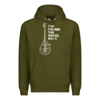 Army Green rebel bass Premium Hoodie - artisFamous