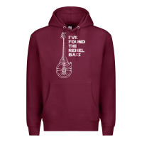 Burgundy rebel bass Premium Hoodie - artisFamous
