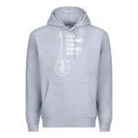 Heather Grey rebel bass Premium Hoodie - artisFamous
