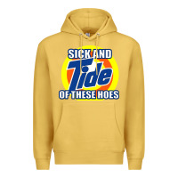 Antique Gold sick and tide of these hoes Premium Hoodie - artisFamous