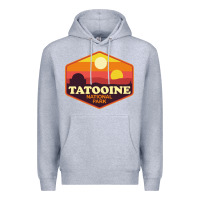 Heather Grey tatooine national park Premium Hoodie - artisFamous