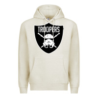 Oatmeal Heather troopers Premium Hoodie - artisFamous