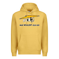 Antique Gold what wouldnt jesus do Premium Hoodie - artisFamous